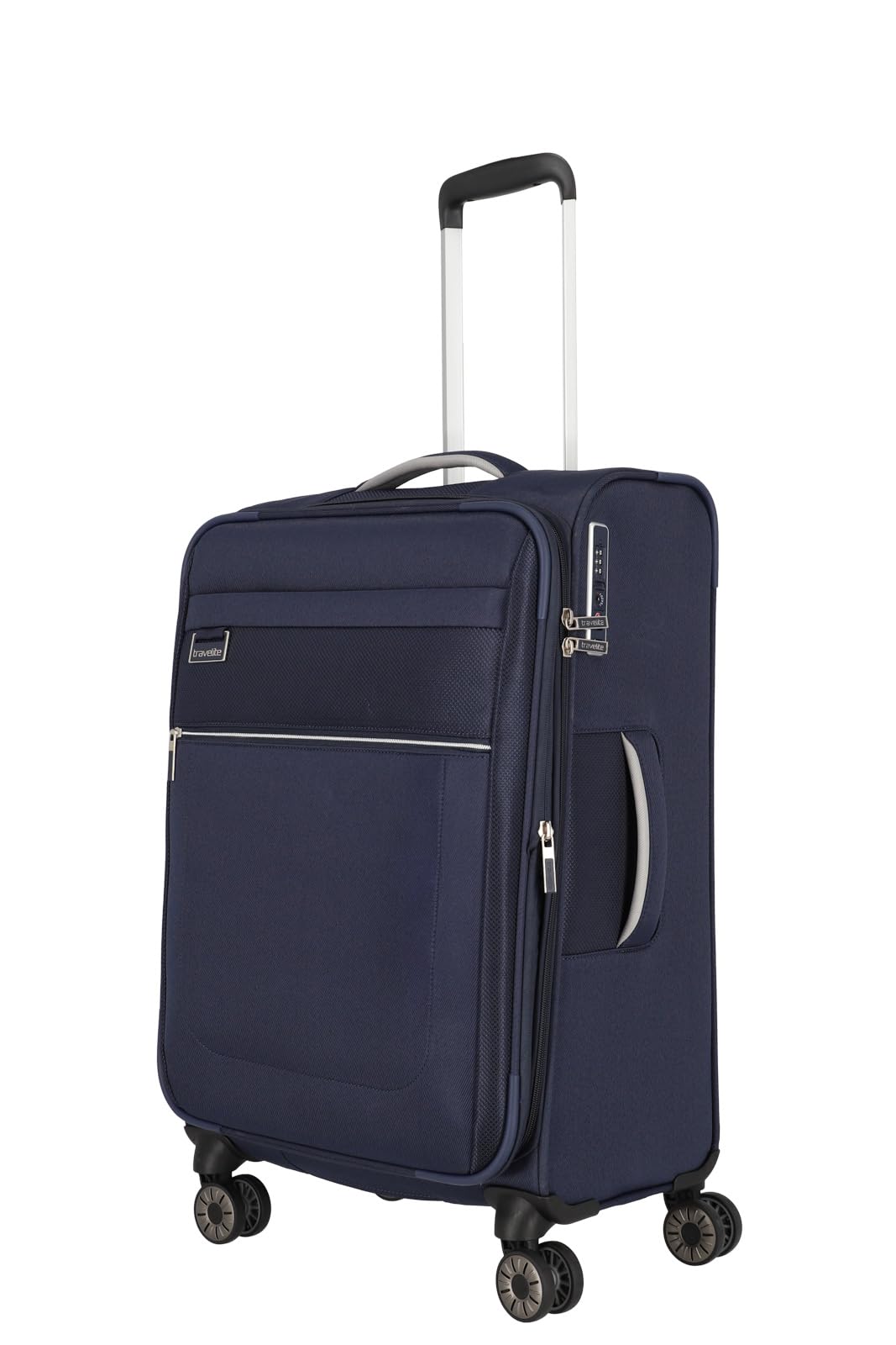 travelite MIIGO 4W Trolley M, exp., Navy/Outerspace, Marineblau/Aussenraum, Talla única, Koffer