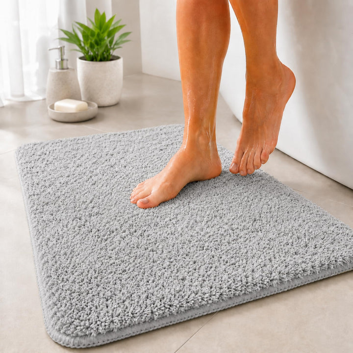 Floordirekt Badematte Sky - Badezimmerteppich - Weicher, dichter Hochflor - Rutschhemmend &amp; Schnell