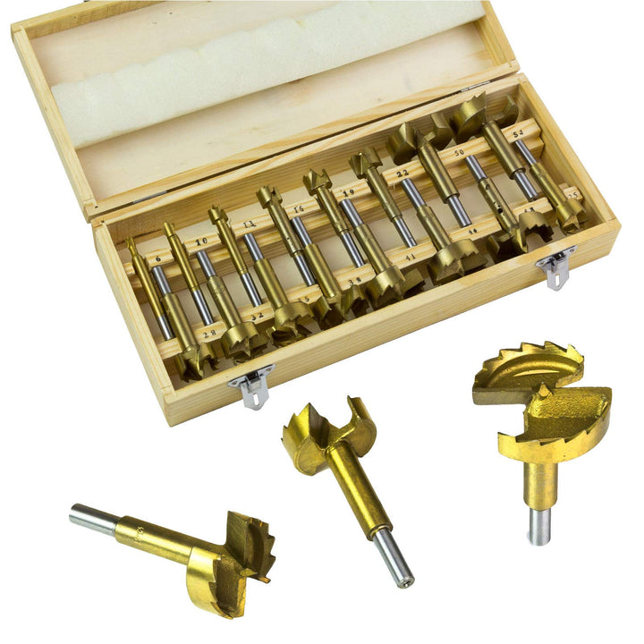 Forstnerbohrer Topfbohrer Astlochbohrer Holzbohrer Bohrer Set 16tlg. - verzahnt