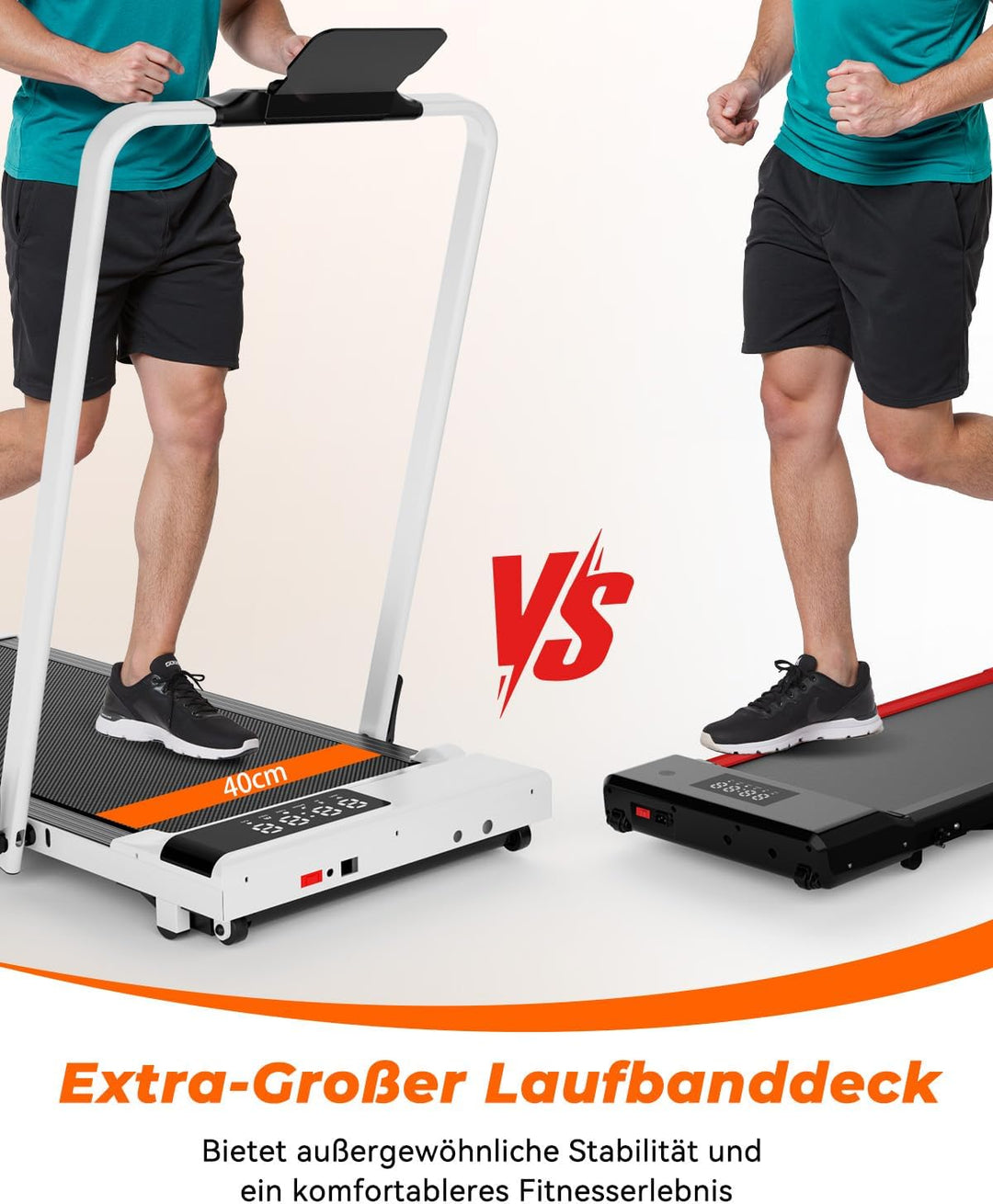 Superun Walking Pad mit Steigung 6% – Laufband für Zuhause max 6km/h & 12km/h mit App und Fernbedien