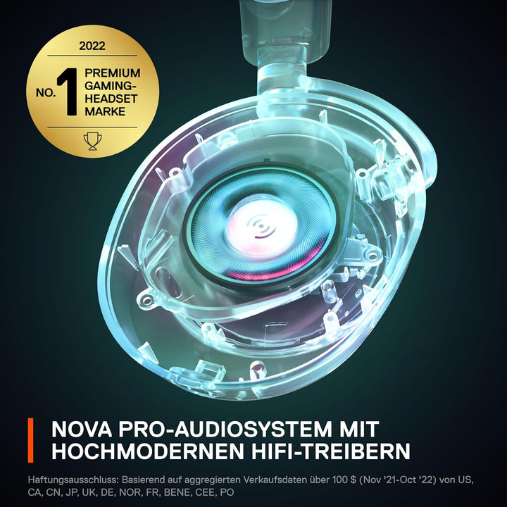 SteelSeries Arctis Nova Pro Xbox - Multi-System Gaming-Headset – Hi-Res Audio – 360° Surround-Sound