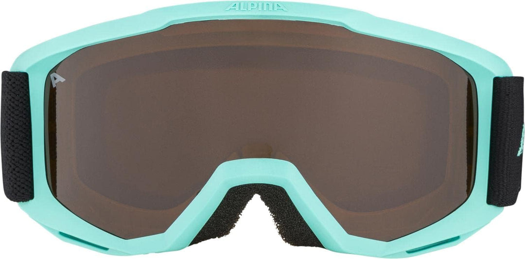 ALPINA PINEY - Beschlagfreie, Extrem Robuste & Bruchsichere Skibrille Mit 100% UV-Schutz Für Kinder,