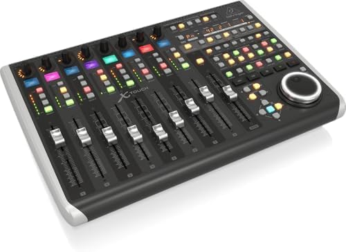 Behringer XTouch Universelle Bedienoberfläche mit 9 berührungsempfindlichen motorisierten Fadern, LC