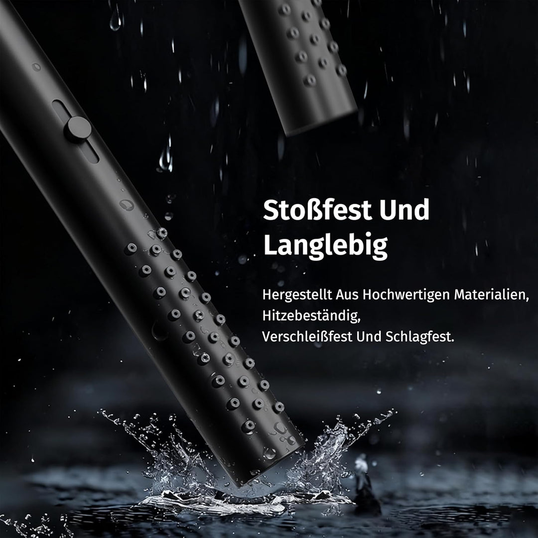 Duschkopf Schwarz, wassersparender Duschkopf, 2 Wasserauslassmodi Schwarz Handbrause + Schlauch + Ha