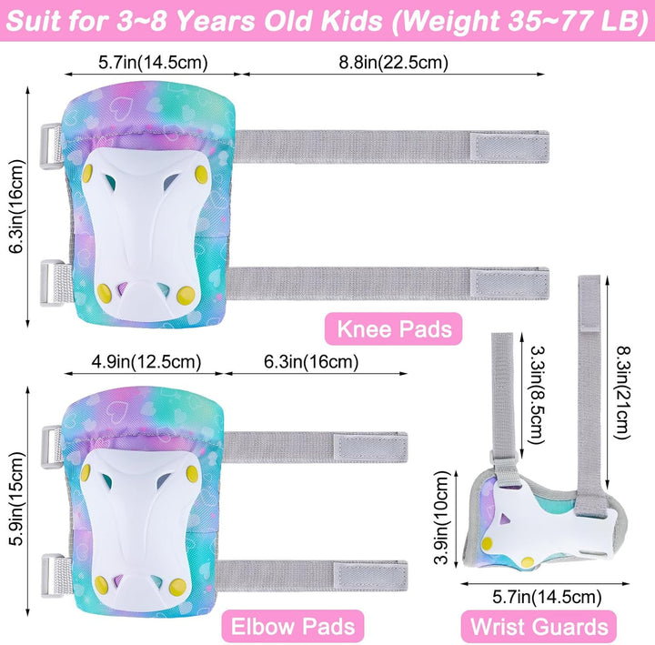 Unicorn Castle Knieschoner Kinder Schützer inliner Schonerset Schutzausrüstung Ellenbogenschoner Rol