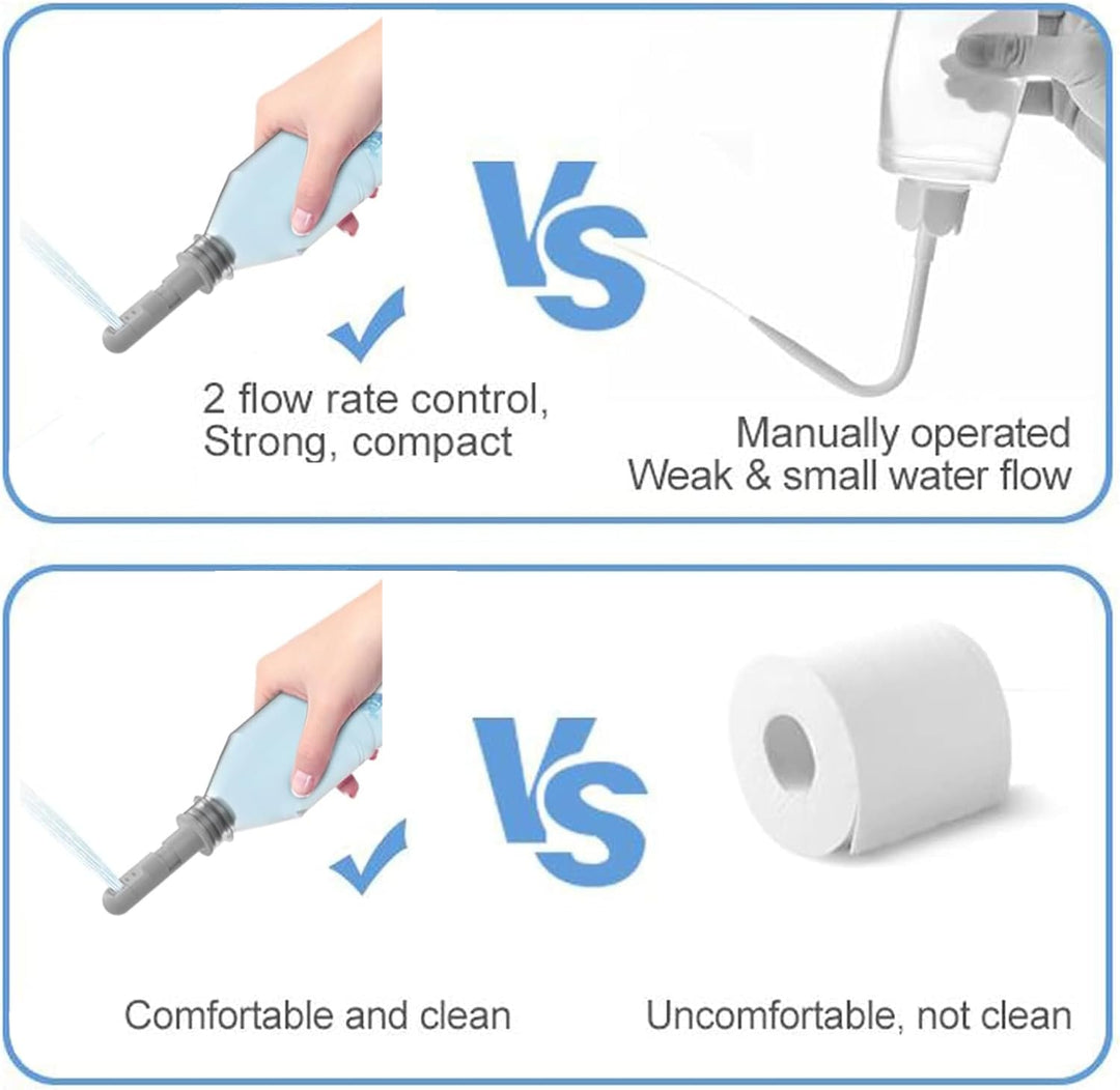 Portable Bidet, Reise Bidet, 3pcs Tragbares Bidet Handbrause für Toilette Outdoor, Camping Flasche S