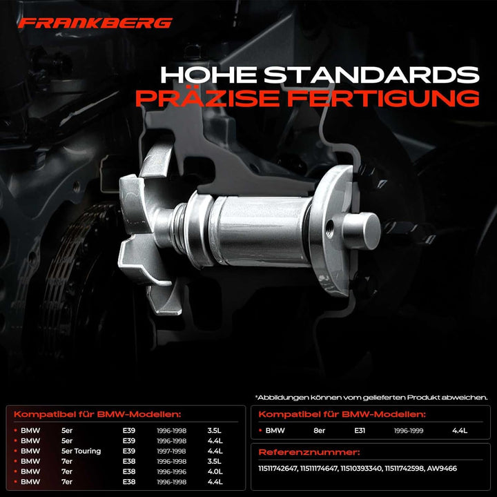 Frankberg Wasserpumpe Kompatibel mit 5er E39 3.5L 4.4L 1996-1998 5er Touring E39 4.4L 1997-1998 7er