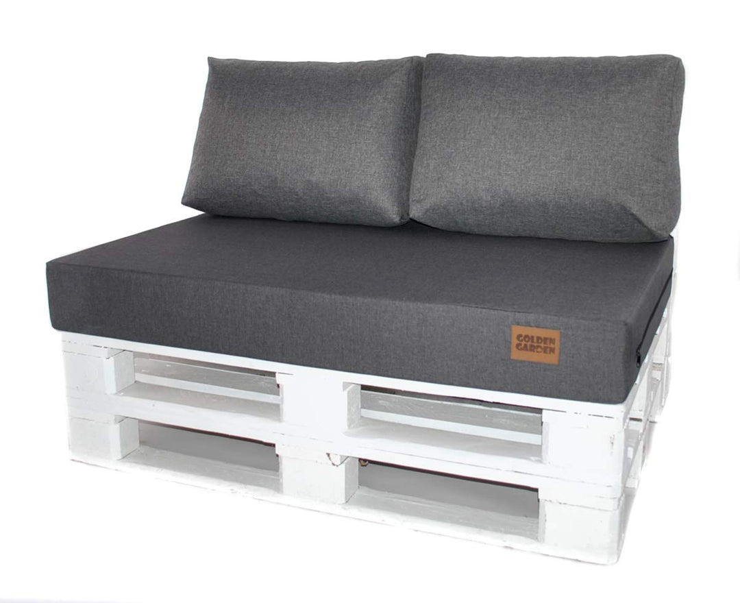 Mayaadi-Home Rückenkissen Indoor Outdoor MH-GD04 Grau 60x40x10-20cm 60x40x10-20cm Grau, 60x40x10-20c