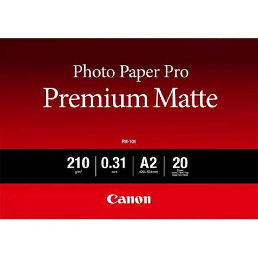 Canon Fotopapier PM-101 Premium matt - DIN A2, 20 Blatt (210 g/qm) für Tintenstrahldrucker 2511819,