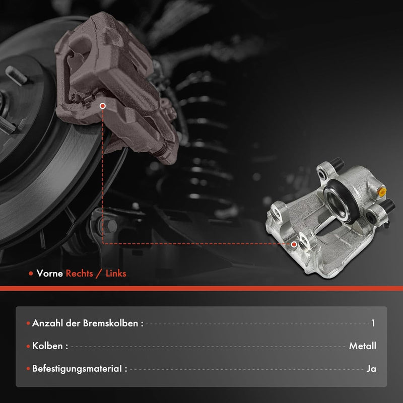 Frankberg 2x Bremssattel Bremszange Vorne Links Rechts Kompatibel mit E70 xDrive30 xDrive35 xDrive48