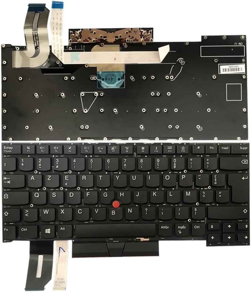 Gintai Azerty Teclado francés für Lenovo Thinkpad T490s 20NX 20NY, T495s 20QJ 20QK, X1 Extreme 1st G