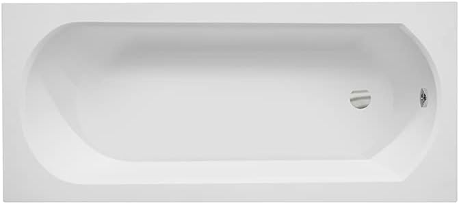 BADLAND Badewanne Original Weiss Acryl Wanne Rechteck INTRICA 170x75 KOMPLETTSET SET mit Weiss Acryl