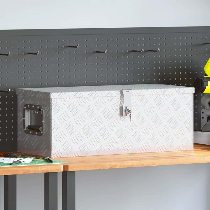 vidaXL Aufbewahrungsbox Aluminiumkoffer Aluminiumbox Lagerbox Lagerkiste Transportkoffer Transportki