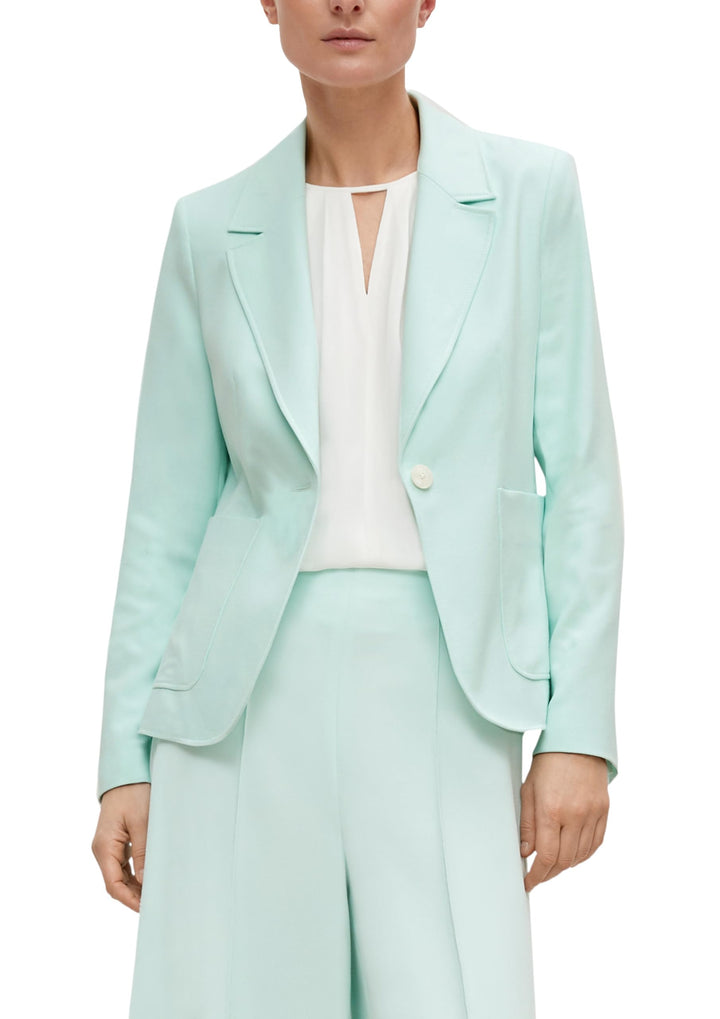 comma Damen Blazer 40 6003 Türkis, 40 6003 Türkis