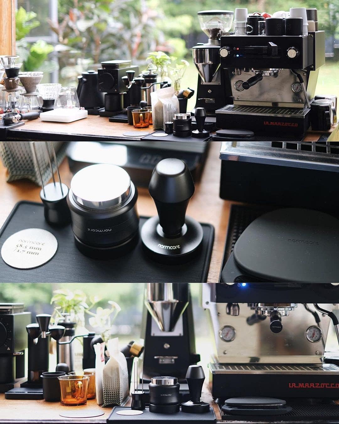 Normcore Tampermatte, Tamping Matte aus Premium Silikon, Kaffee Tamper Matte Anti-Rutsch, Kaffee Sta