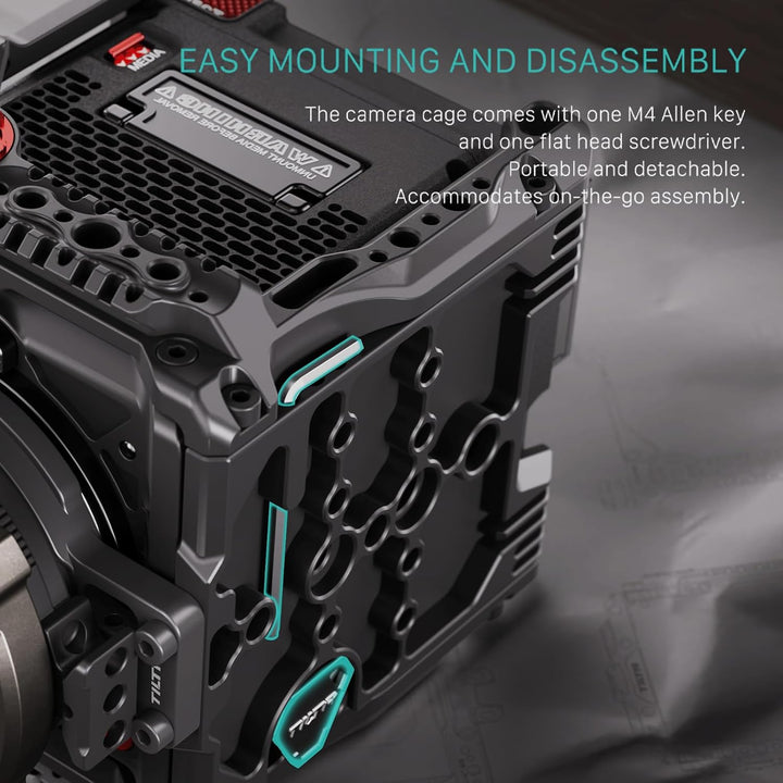 Tilta Kompletter Kamerakäfig kompatibel mit RED KOMODO-X mit Objektivadapter Unterstützung und Schne