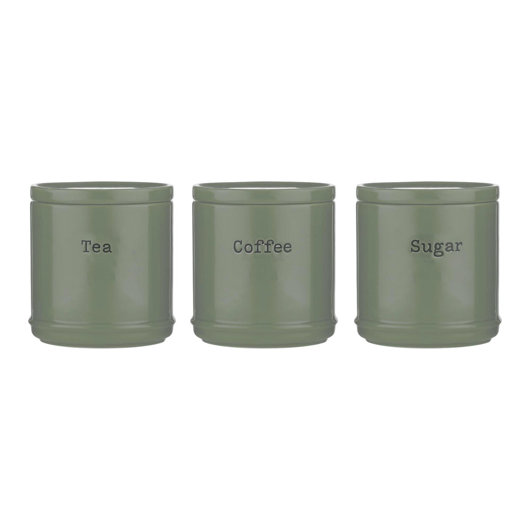Price&amp;Kensington ACCENTS Vorratsdosen, Kaffee, Tee und Zucker im 3er Set, salbei, 3 x 750 ml Tea, Co