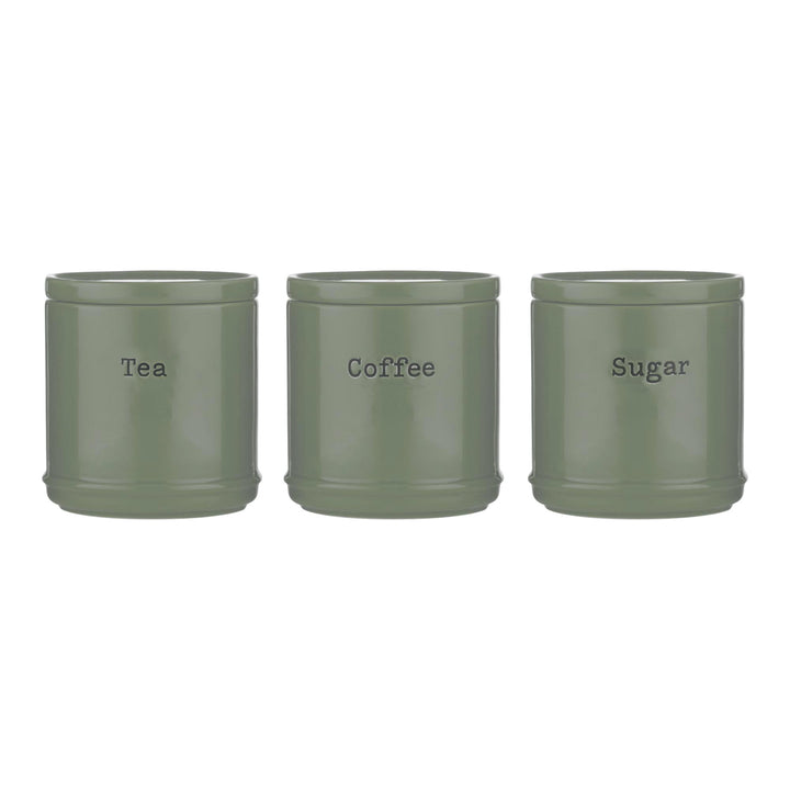 Price&amp;Kensington ACCENTS Vorratsdosen, Kaffee, Tee und Zucker im 3er Set, salbei, 3 x 750 ml Tea, Co