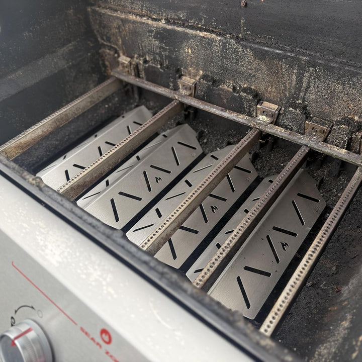 Grillrost.com Das Original Hitzereflektor für Weber Genesis II - mehr Hitze bei weniger Gasverbrauch