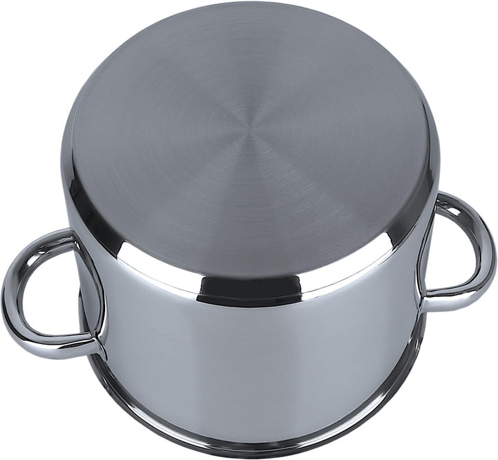 aro Alleskocher, mit Deckel, Edelstahl, silber, Fleischtopf, Induktion, Ofenfest (Ø 20 cm), Ø 20 cm