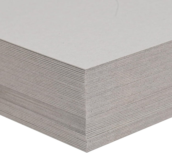 Vaessen Creative 29993-020 Pappe zum Basteln-Buchbinderkarton A4-Graupappe 1mm-50 St. Bastelkarton-z