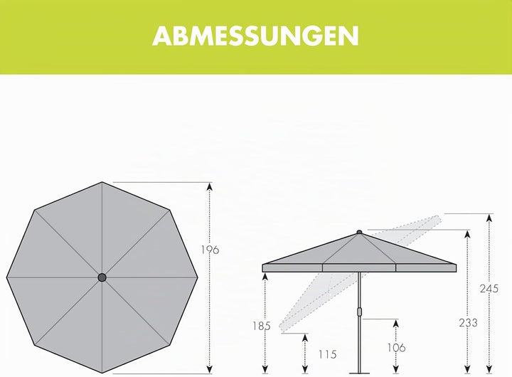 derby Strandschirm Mittelmast, &amp;