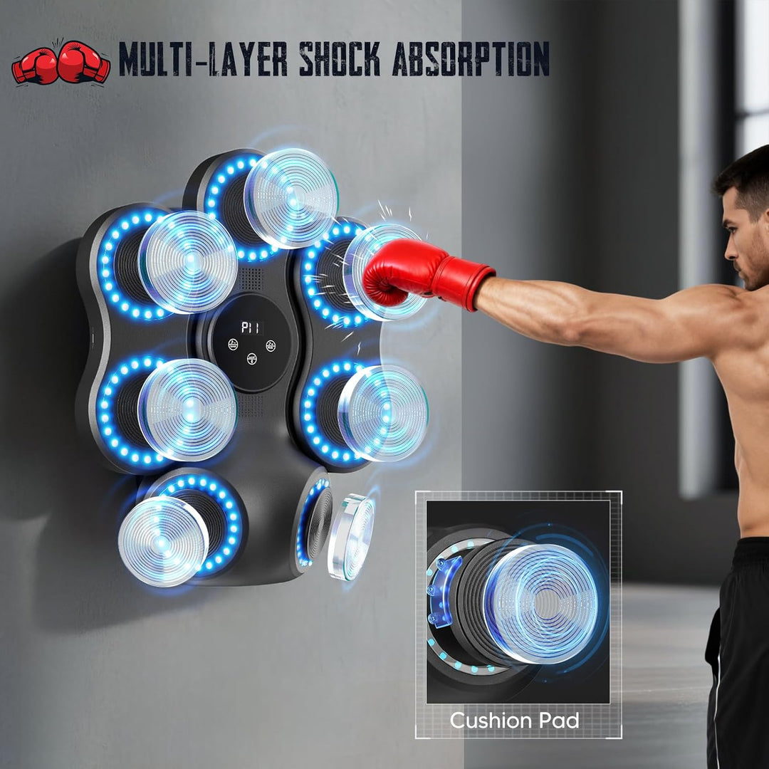 Boxing Machine, Musik Box Maschine mit Bluetooth &amp; LED-Display, 9 Einstellbaren Geschwindigkeiten, 1