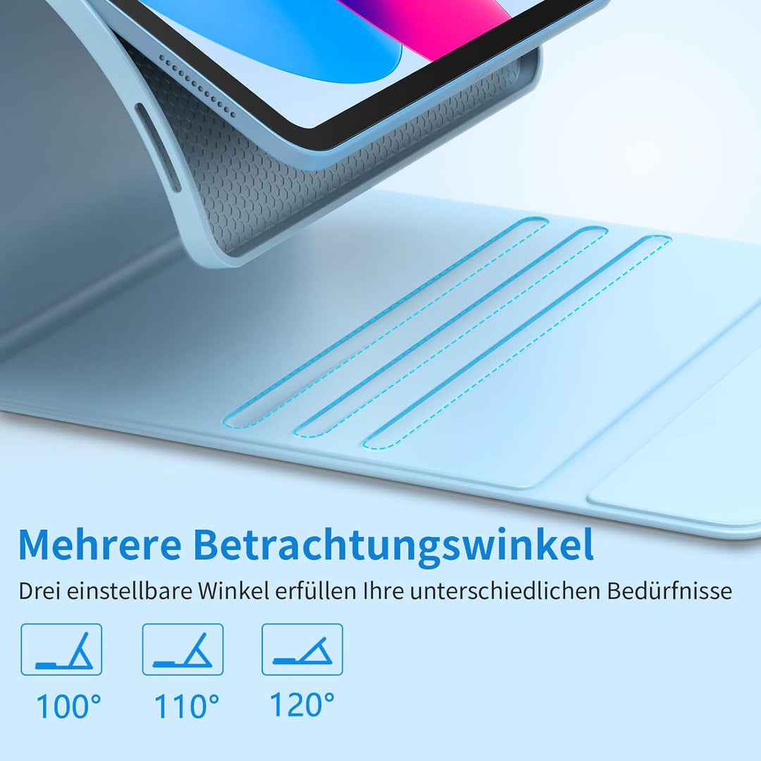 Tastatur Hülle für iPad A16 11 Generation 11 Zoll 2025/10 Generation 10,9 Zoll 2022, Schutzhülle mit