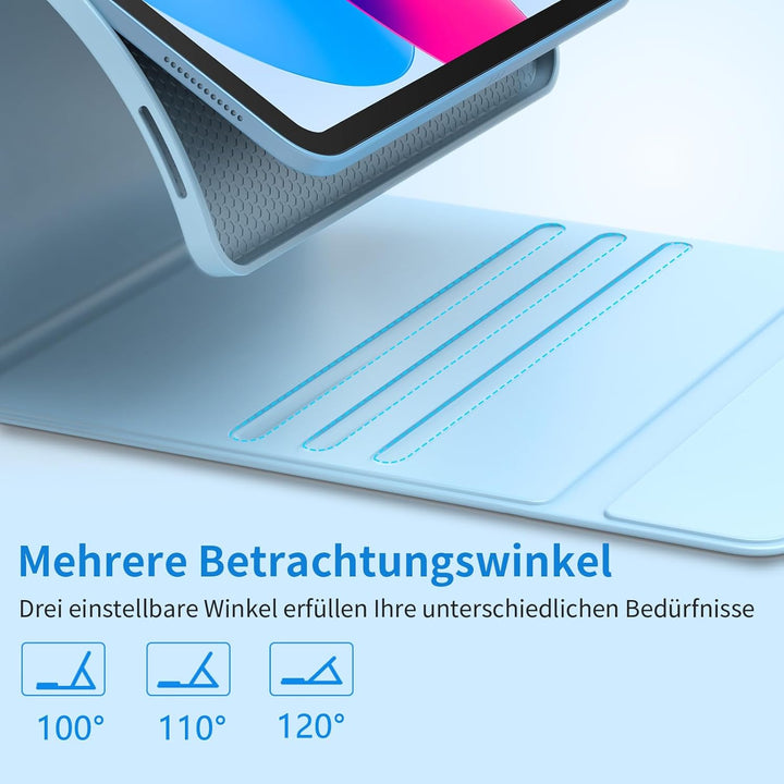 Tastatur Hülle für iPad A16 11 Generation 11 Zoll 2025/10 Generation 10,9 Zoll 2022, Schutzhülle mit