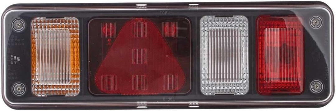 HELLA - Heckleuchte - Hybrid - 24V - Anbau/geschraubt - Lichtscheibenfarbe: glasklar - Stecker: Easy