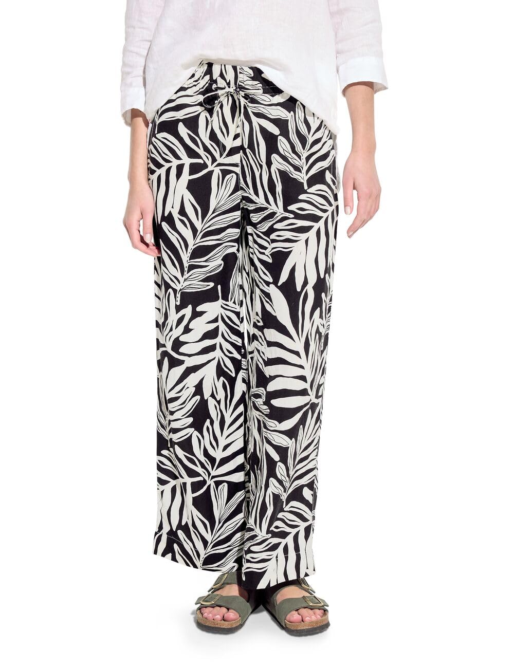 Cecil Damen Leinenmix Hose XS Schwarz, XS Schwarz