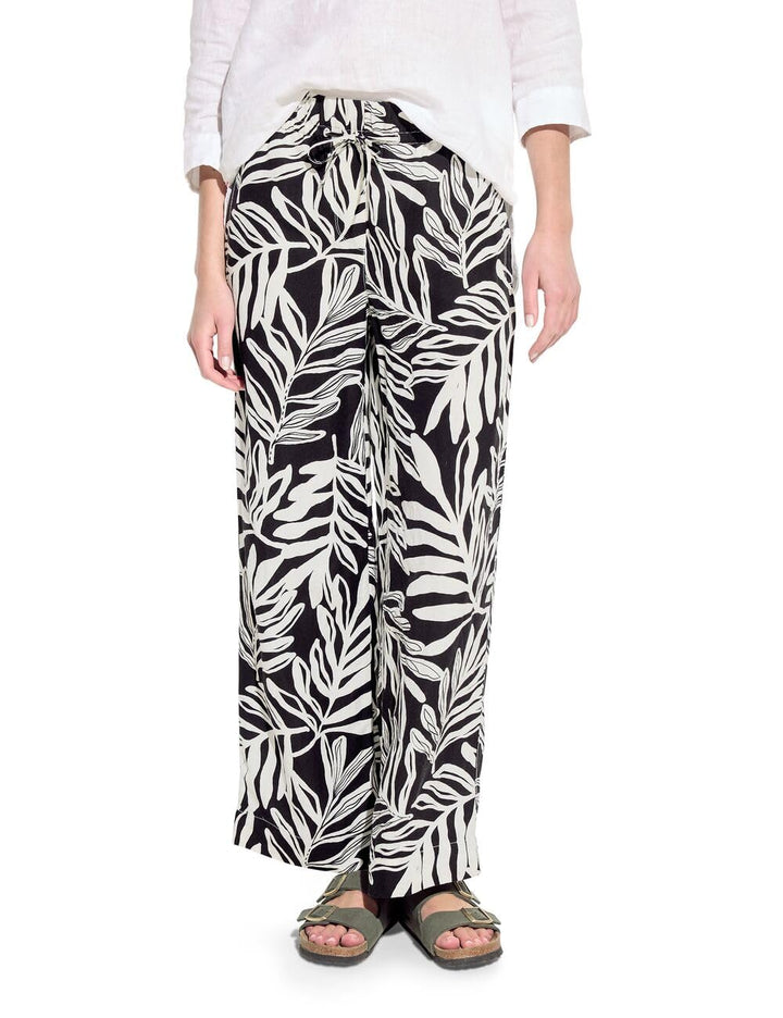 Cecil Damen Leinenmix Hose XS Schwarz, XS Schwarz