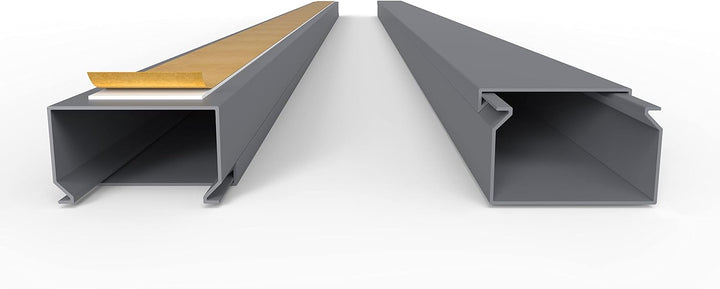 Kabelkanal Selbstklebend Pro mit Schaumklebeband, Kabelschacht 20m 40x25mm - 20x1m, Gray - Grau 20m