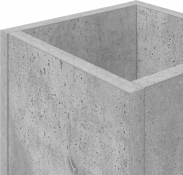 vidaXL Sonnenschirmhalter Beton Grau 20 x 20 x 55,5 cm Holzwerkstoff, Moderner Schirmständer aus Hol