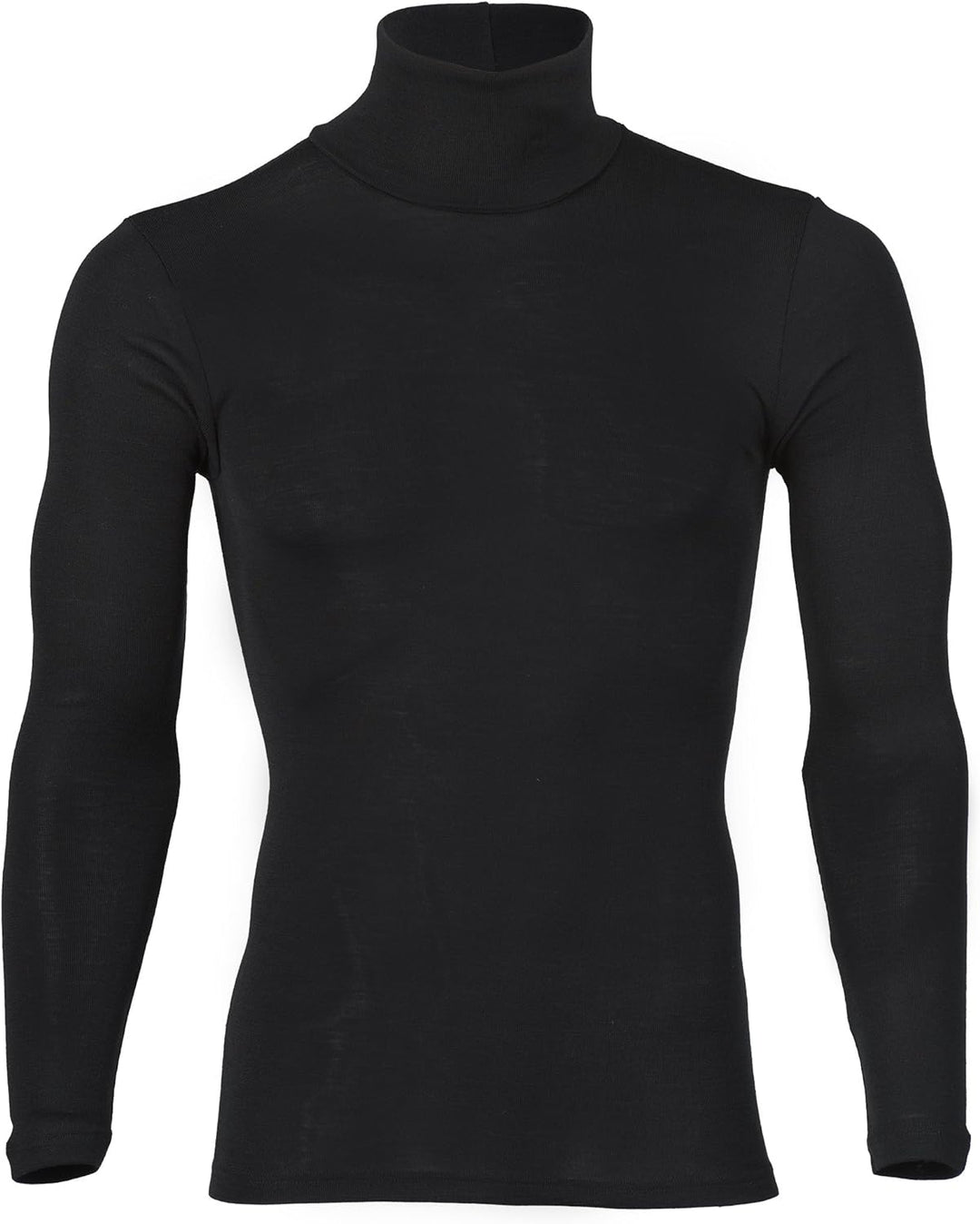 Rolli für Damen u. Herren, Wolle Seide, Engel Natur, Gr. 50/52, Schwarz