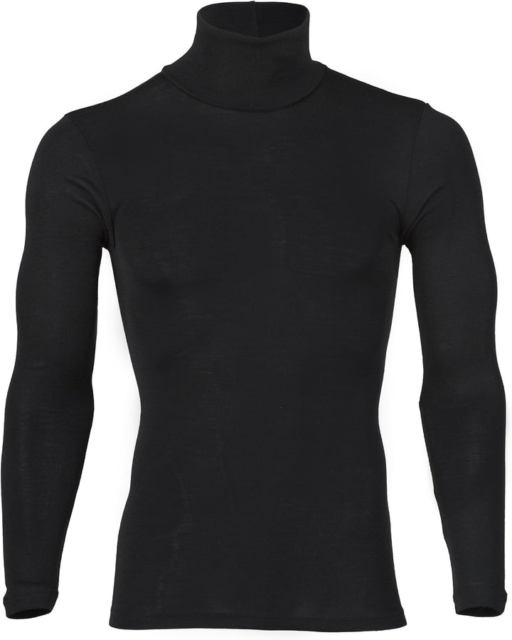 Rolli für Damen u. Herren, Wolle Seide, Engel Natur, Gr. 50/52, Schwarz