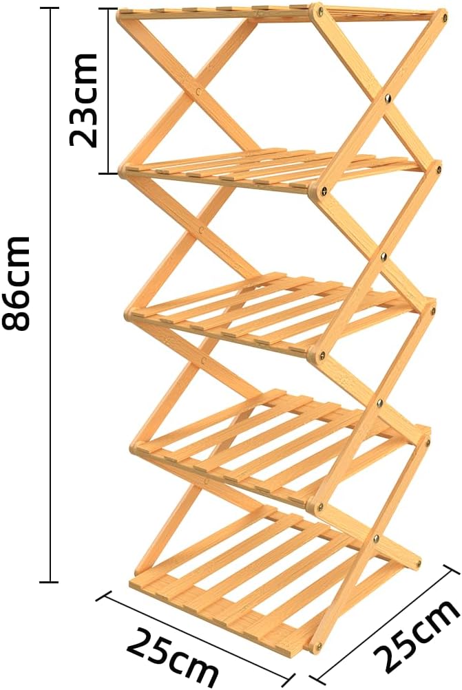 LANTUS Schmales Schuhregal, tragbar, zusammenklappbar, ohne Installation, freistehendes Schuhregal f