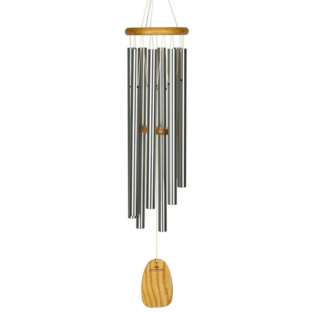 Woodstock Windspiel Meditation Chime, Silber, 99,8 cm