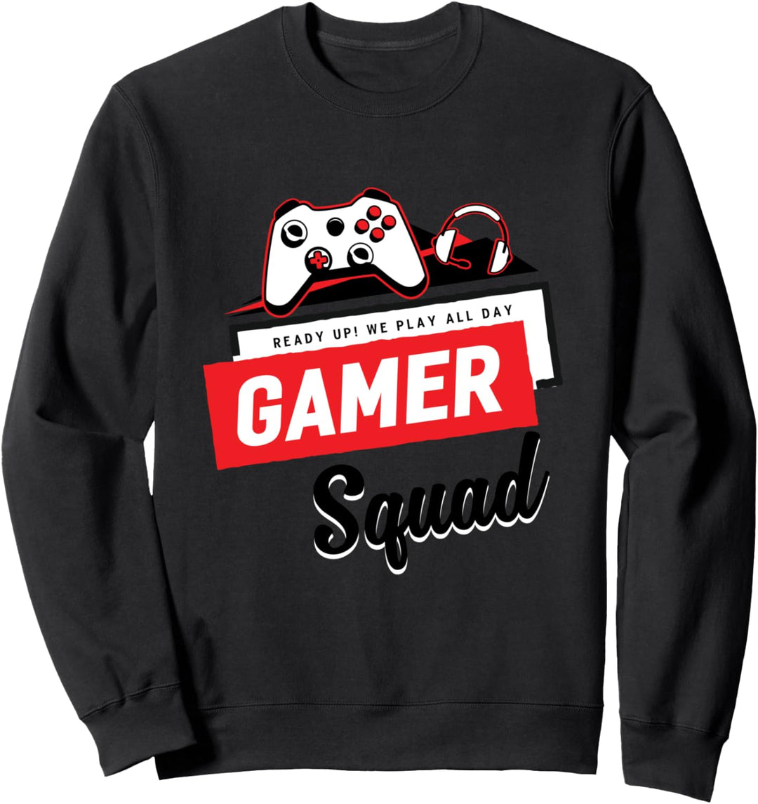 Videospiel-Controller-Headset Gaming Gaming Gamer Squad Sweatshirt