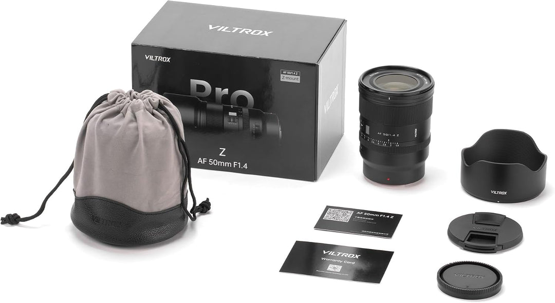 VILTROX 50mm F1.4 Pro Z Objektiv Vollformat Autofokus Lichtstarke Festbrennweite mit Hyper VCM Motor