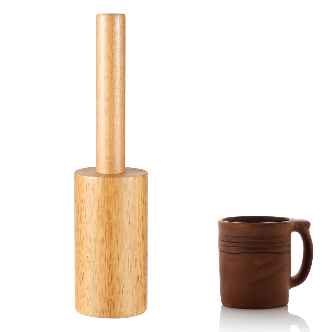 Tassen-Töpferformen, Hölzerne Töpferformen mit Griff Keramik-Formwerkzeug für Heimwerker Handgeferti