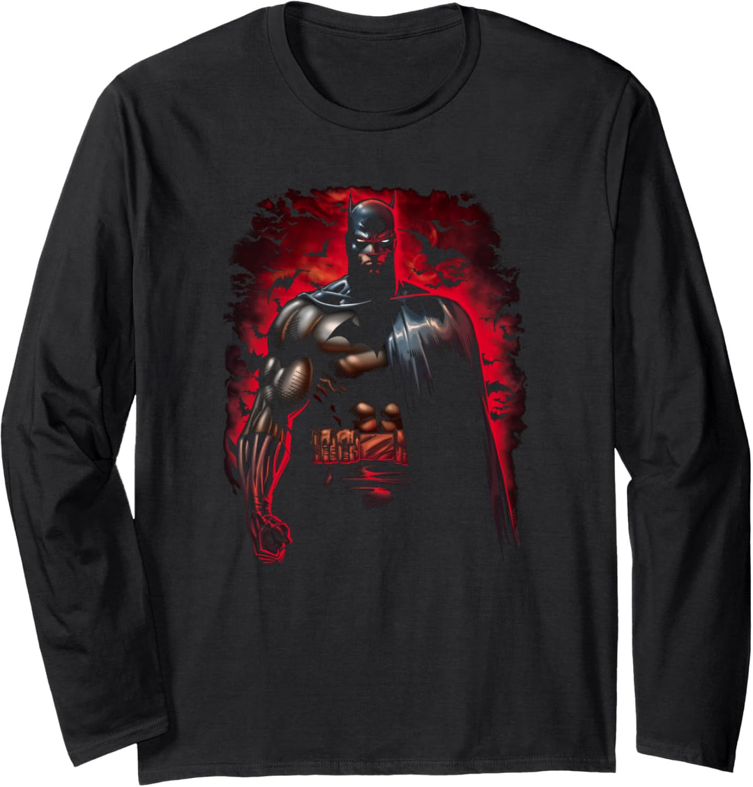 Batman Red Knight Bats Langarmshirt