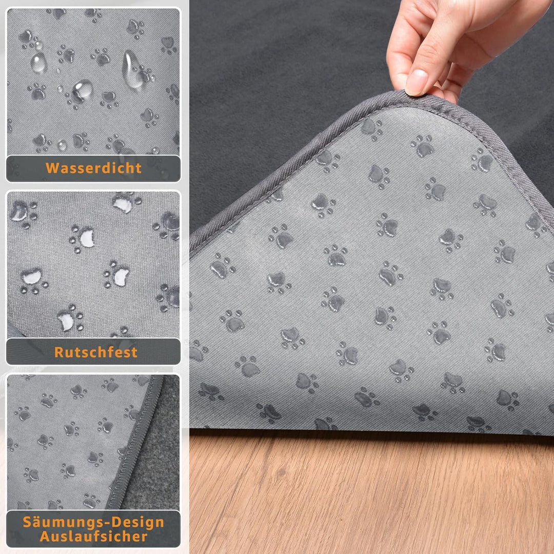 2er Waschbare Welpenunterlagen, 90*60cm Schnell absorbierendes Haustier-Training Pad für Welpen, ält