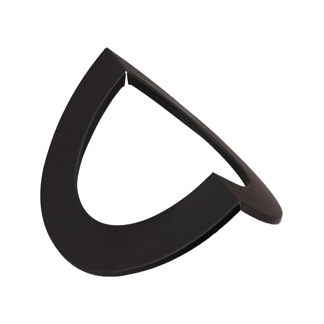 LANZZAS Ofenrohr Wand-Rosette für Aussenecke mit 50 mm Rand, Farbe: schwarz-metallic (im Durchmesser