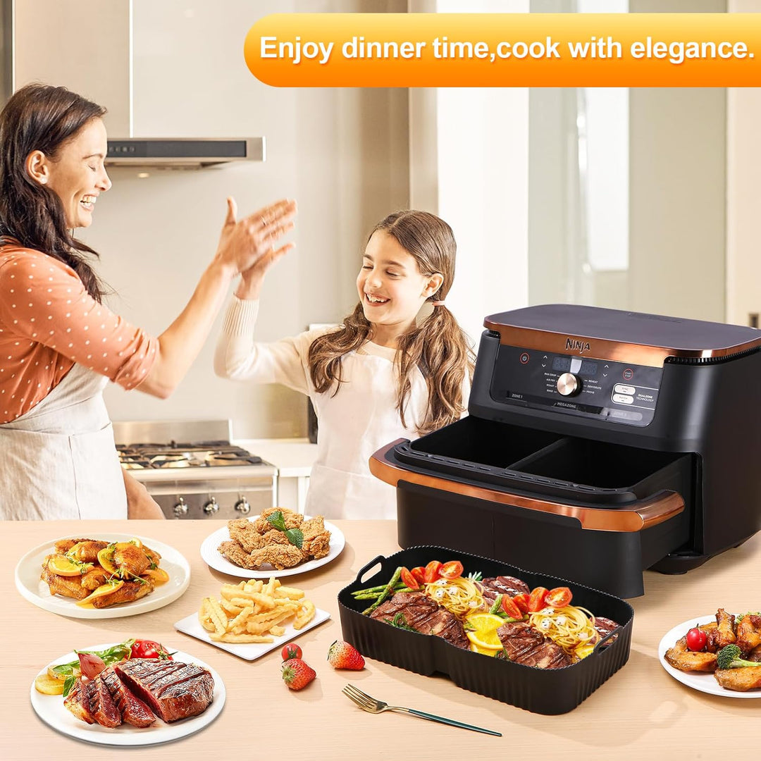 Airfryer Zubehör Für Heissluftfritteuse Ninja Af500EU Af500EUCP 10,4L, Silikonform Für Heissluftfrit