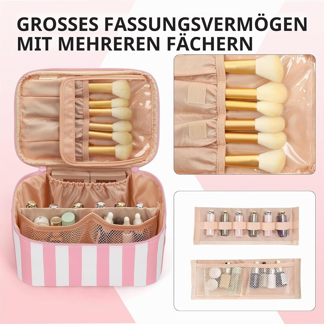 Kosmetiktasche Damen, Gross Make Up Tasche Reise Kosmetikkoffer für Frauen Travel Makeup Bag Cosmeti