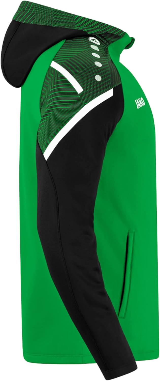 JAKO Herren Kapuzenjacke Performance, neonorange/weiss/marine, M, 6897 L soft green/schwarz, L soft