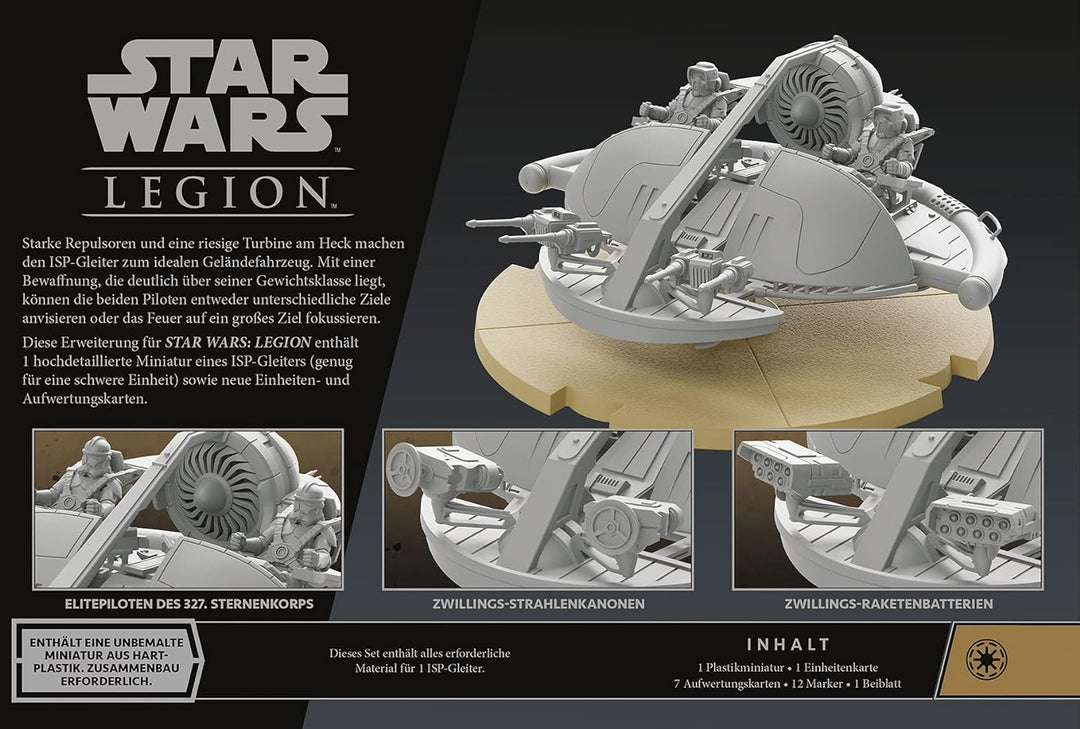 Atomic Mass Games | Star Wars: Legion – ISP-Gleiter | Erweiterung | Tabletop | 2 Spieler | Ab 14+ Ja
