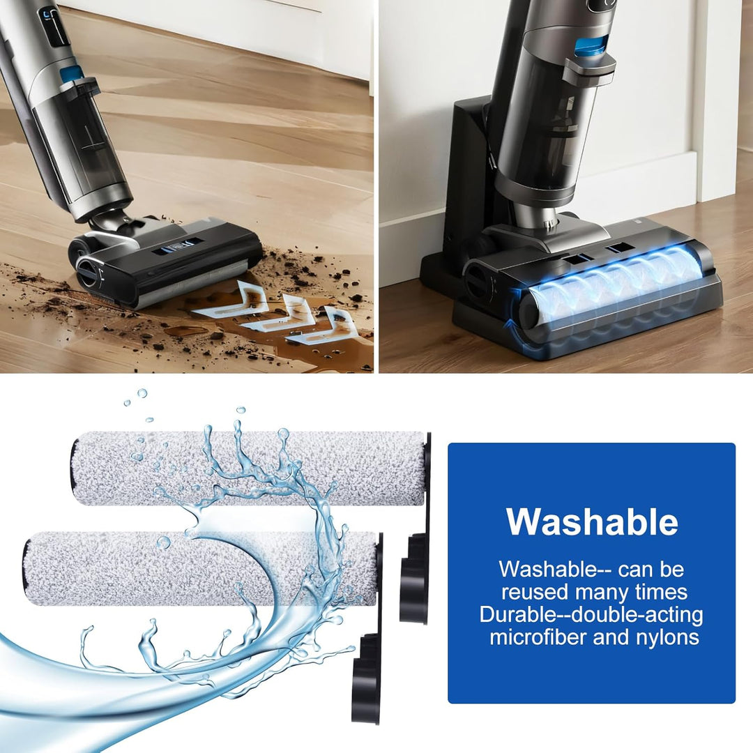 Rollenbürste und Filter Zubehörset für JONR ED12 Staubsauger, für Eureka NEW430 Nass Trockensauger,