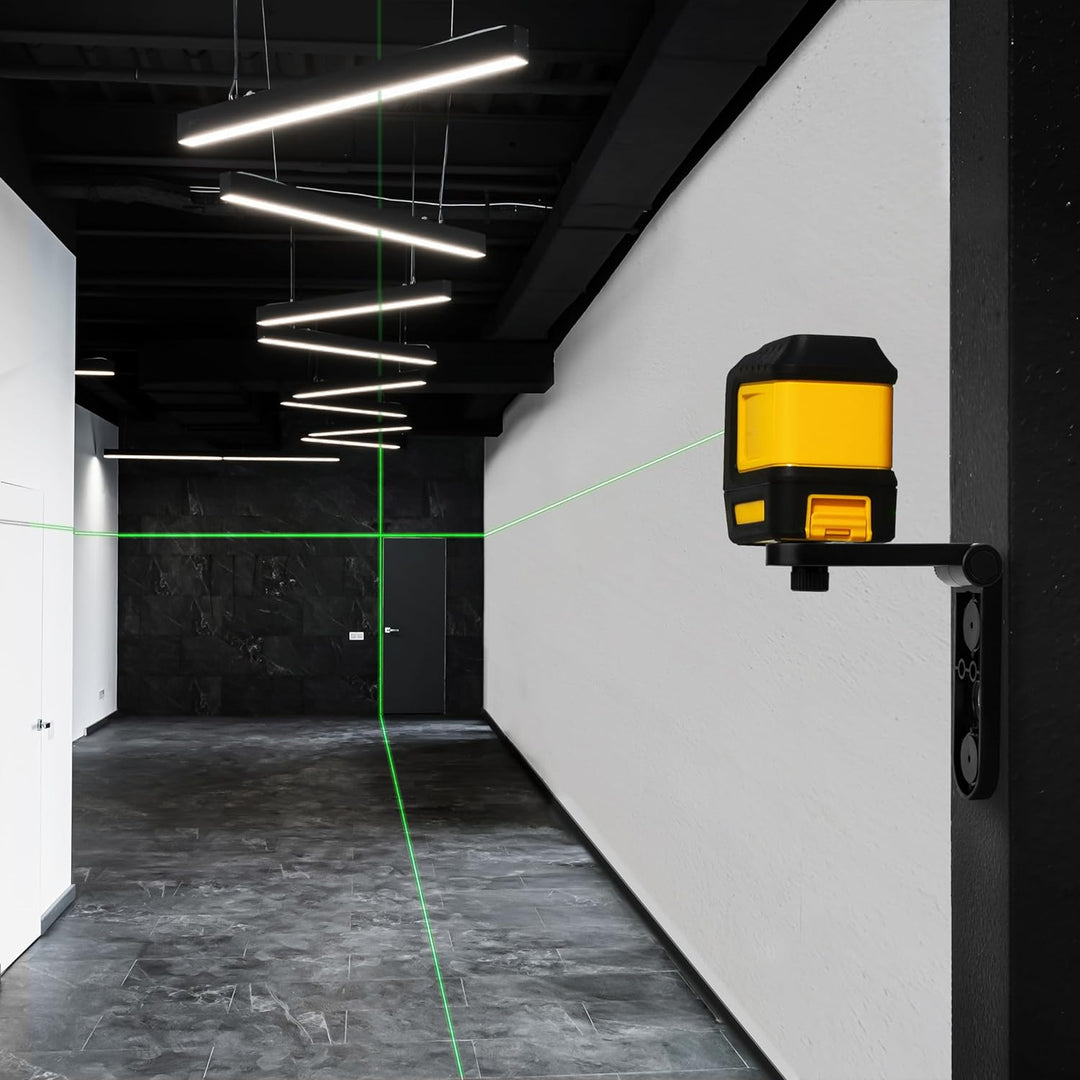Kreuzlinienlaser Grün Selbstnivellierend, KAIWEETS T03 Laser-Wasserwaage (Arbeitsbereich: 30 m, Gena
